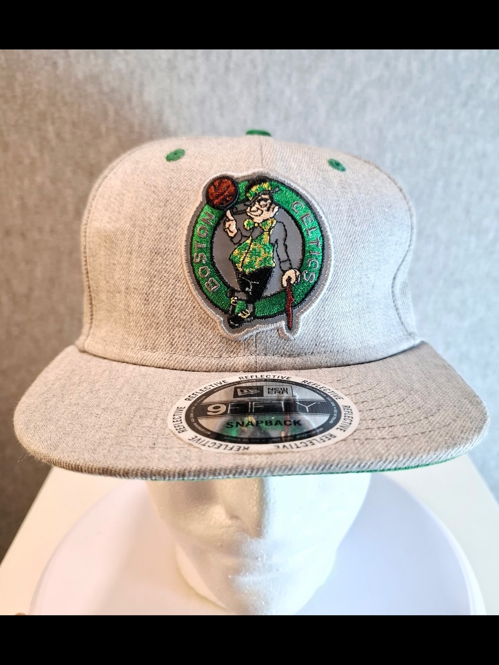 New Era Gray Cap with Celtics Logo